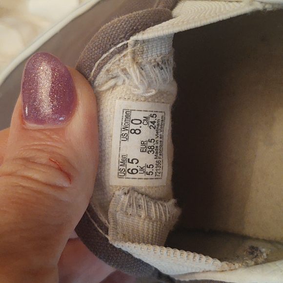 Vans Men's khaki green canvas shoes - Picture 6 of 7